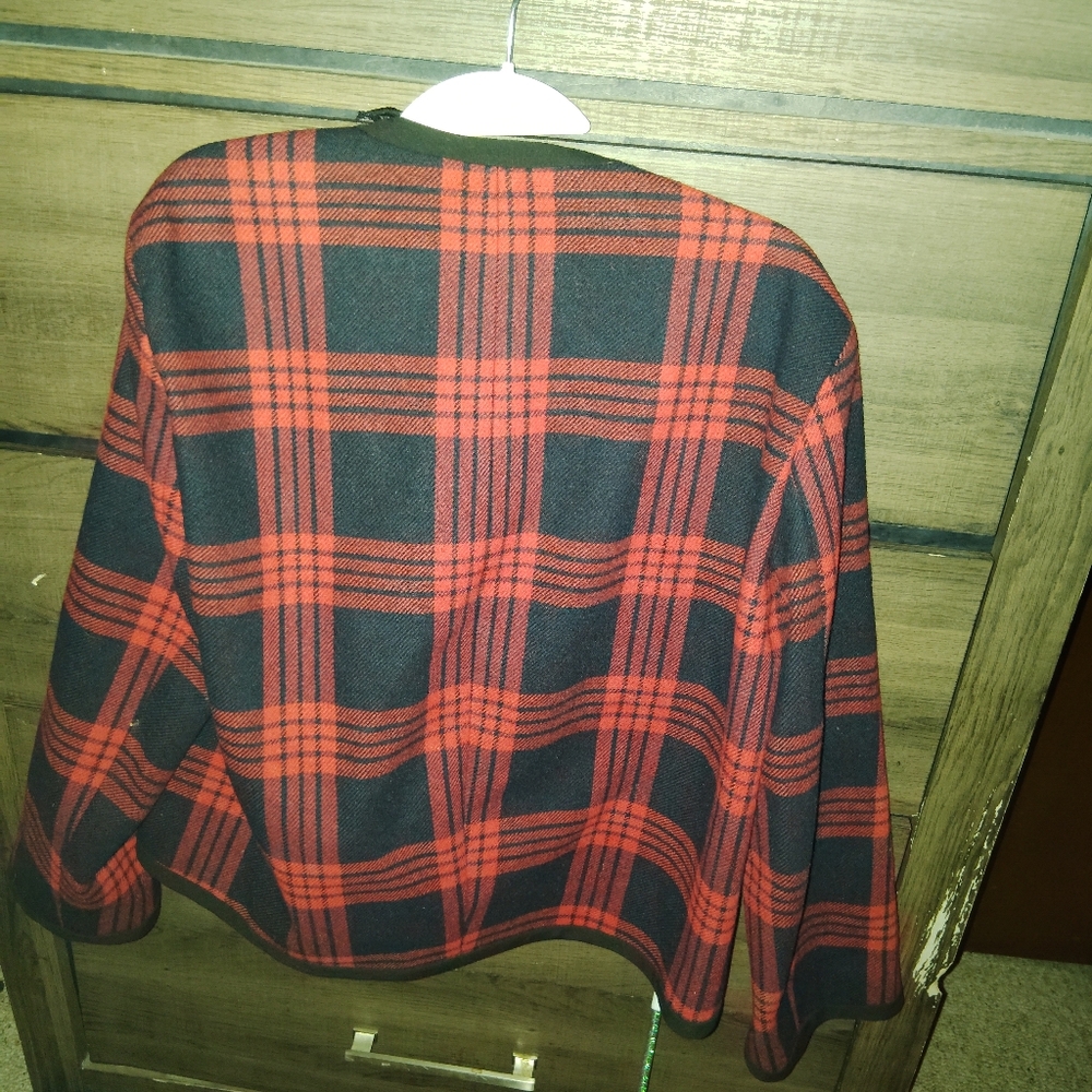 Zara Checked Studio Blazer Jacket - Medium - image 8